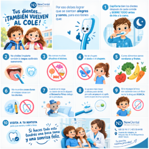 Lee más sobre el artículo Vuelta al cole: 10 reglas de oro para la salud dental infantil.